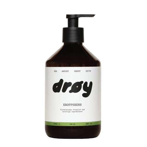 Produktbilde av Drøy Kroppsrens for hår, ansikt, kropp og intim.